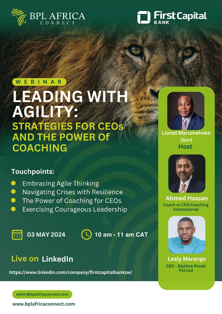 'Join us for an electrifying webinar where three industry experts and a mighty lion will unleash powerful insights and ignite your passion for success! 🦁🔥 Don't miss out on this extraordinary event that will leave you inspired and ready to conquer new heights.#beliefcomesfirst