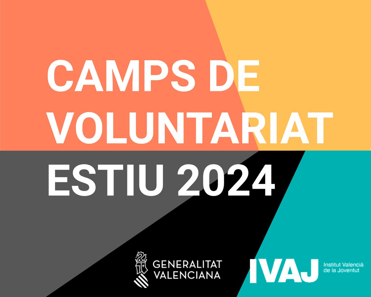 Encara no t'has inscrit als Camps de Voluntariat d'Estiu de l'#IVAJ? Et posem al dia! 🌞

👉 Si vols dur a terme un projecte en un altre país inscriu-te abans del 16 de juliol.

👉 Si prefereixes quedar-te més a prop i fer voluntariat a la Comunitat Valenciana o en una altra