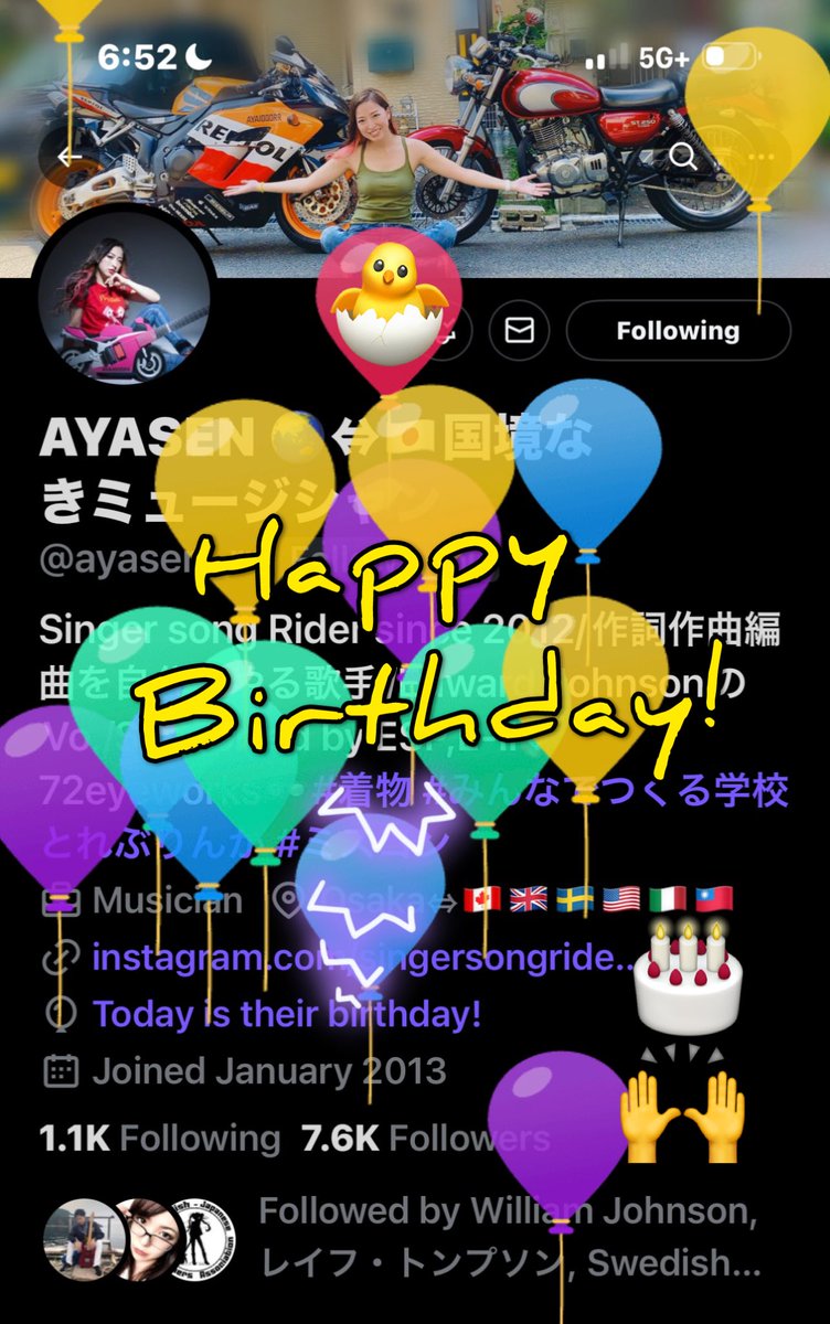 Happy Birthday! 🙋🏻‍♀️📡💝@ayasen_rr