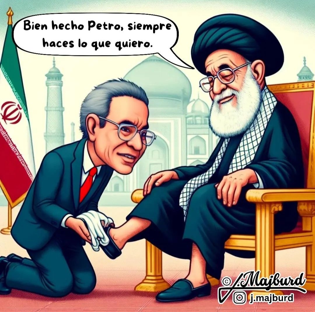 Terroristas United - Gustavo Petro rinde pleitesia a Ali Khamenei.