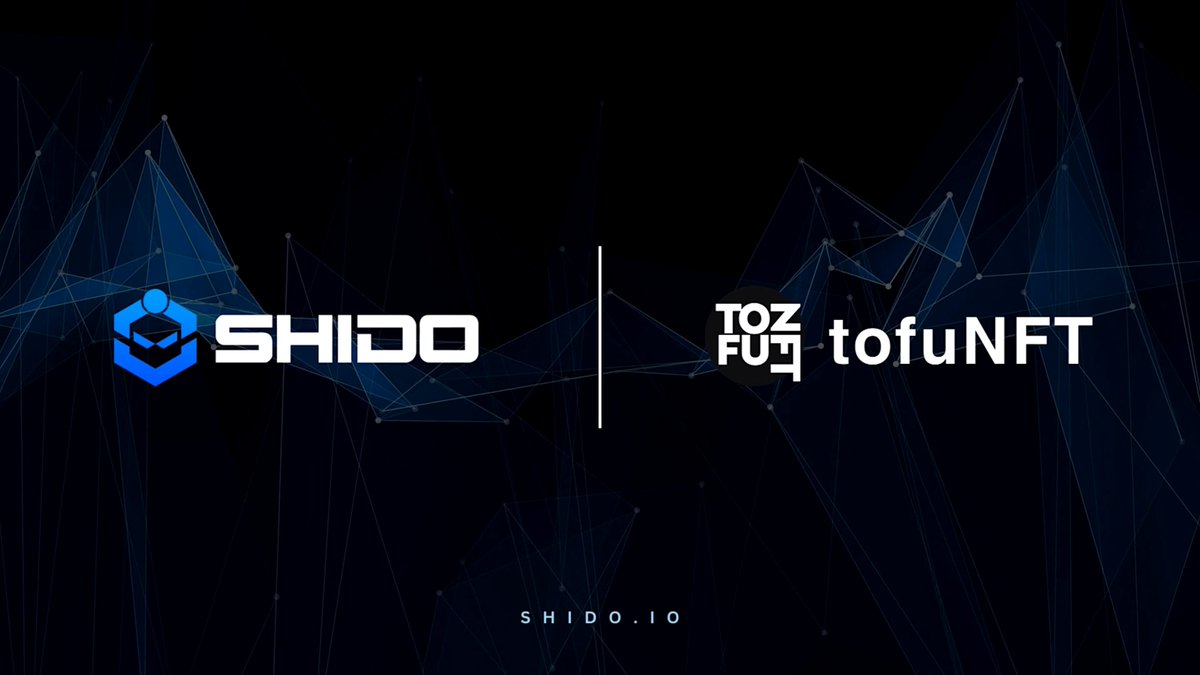 We are thrilled to announce @tofuNFT has officially launched on Shido Network. The largest multi-chain NFT marketplace in DeFi is now Live.

Top DeFi protocols and dApps are arriving to Shido Network. tofuNFT is a flagship marketplace and go-to hub to buy, sell and trade NFTs.