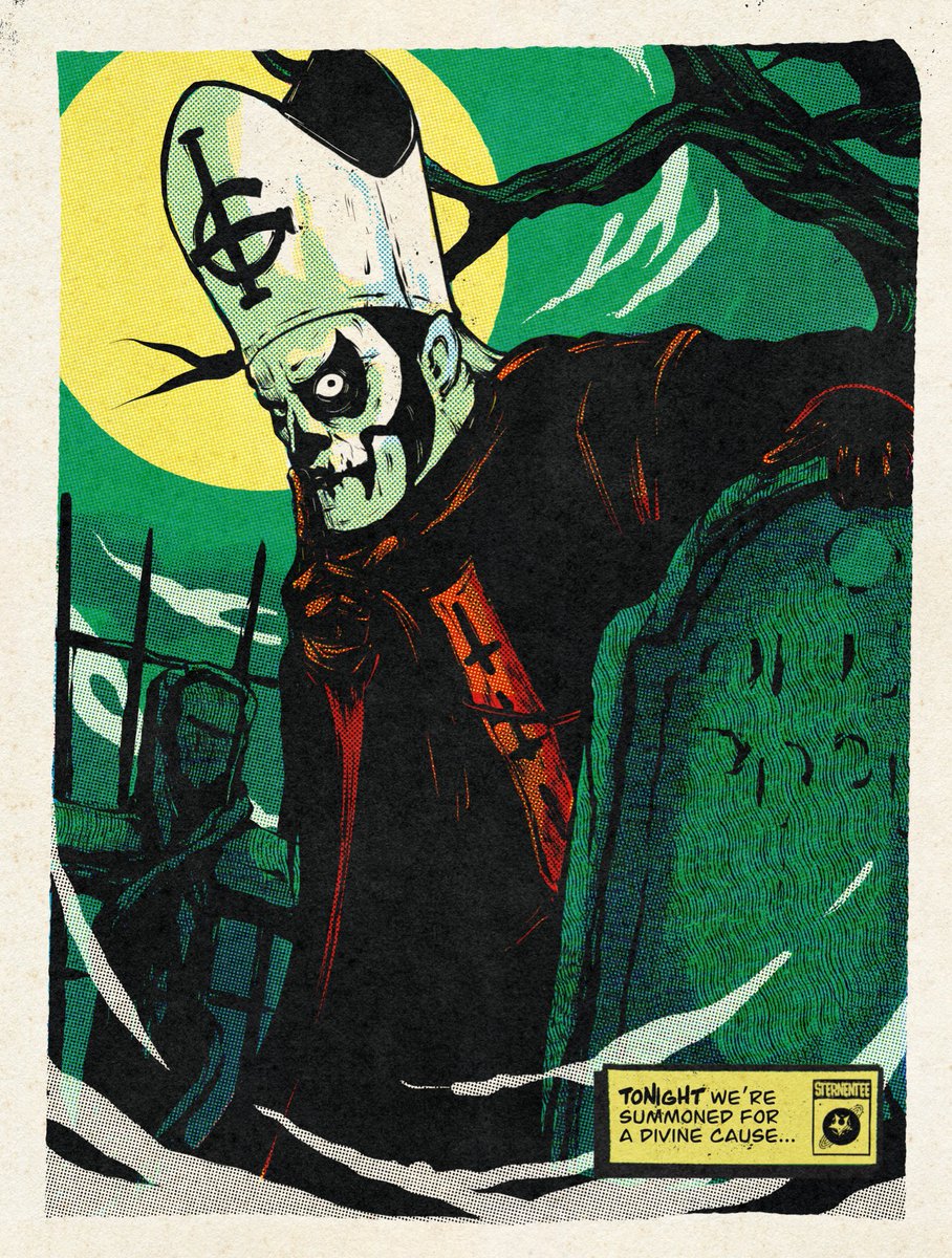 Sternitee's tweet photo. There he is in color the old guy! 
What might he be hiding?
#thebandghost https://t.co/Sjdfw1b6K2