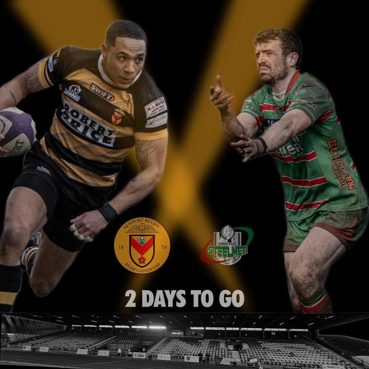 It's getting close...

🏉 B&As v Ebbw Vale
⏰ Saturday 5.15pm
📍 Newport Stadium
🎟️ buff.ly/3cNTAQd

#COTP #YmlaenCasnewydd