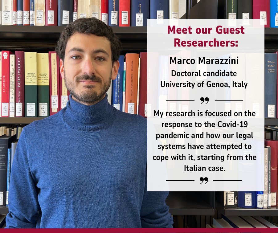 🇮🇹 Meet Marco Marazzini, doctoral candidate in Italian and Comparative  Constitutional Law at the University of Genoa, Italy. Marco is working  on issues very closed to the IFF research projects, the Swiss pandemic  governance (NRP 80) and @legitimult .