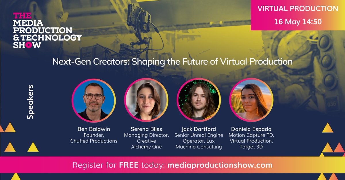 Calling all next-gen creators! We are shaping the future of #virtualproduction at #MPTS2024! Emerging talents including Serena Bliss, Jack Dartford and Daniela Espada discuss their visions, innovations, and aspirations for the future of #VP. Register at: bit.ly/MPTS24regX