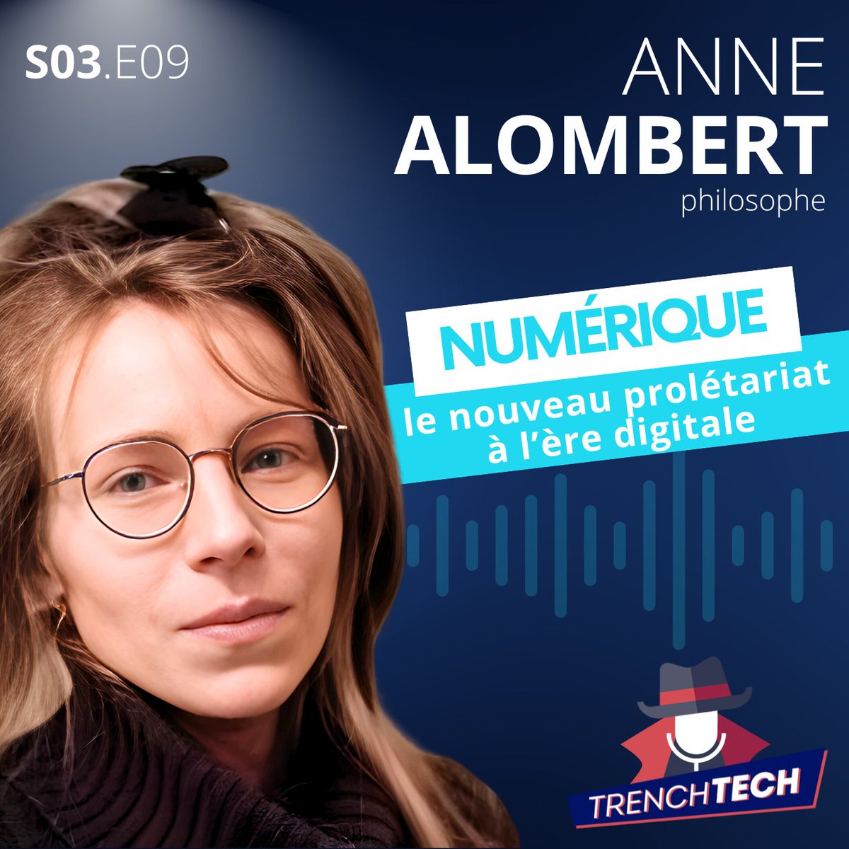 'Prolétaires de toutes les plateformes, unissez-vous !' Vous êtes choqués ? Eh bien avec @AnneAlombert interrogez ce que le #numérique fait à nos capacités mentales ET sociales. 🎧sur Apple Podcast : lnkd.in/eNMqvrb3 ou notre site web : trench-tech.fr
