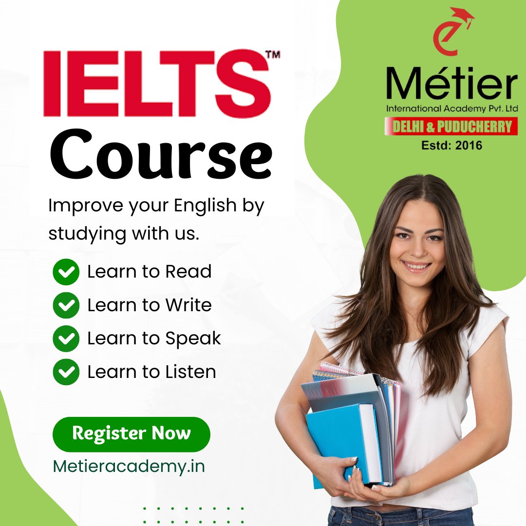 🌟 Exciting news! Metier Academy has launched a new batch for IELTS! 

📚 Join us today to ace your IELTS exam with confidence! 

#MetierAcademy #NewBatch #IELTSPrep 🎓🌟