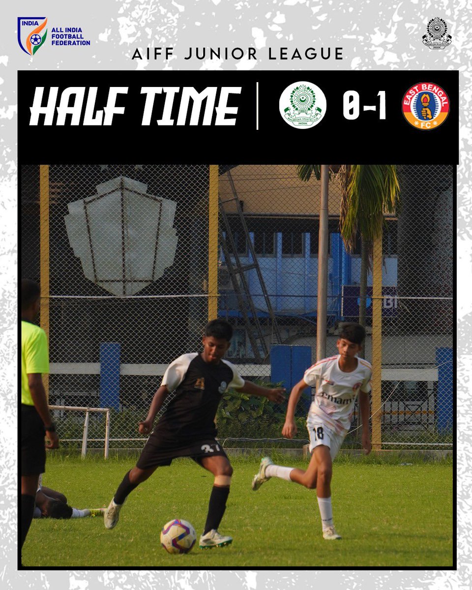 All to play in next 45 minutes. 💪

#JaanJaanMohammedan 💪🏼#BlackAndWhiteBrigade 🤍🖤 #IndianFootball ⚽ #U15ILeague