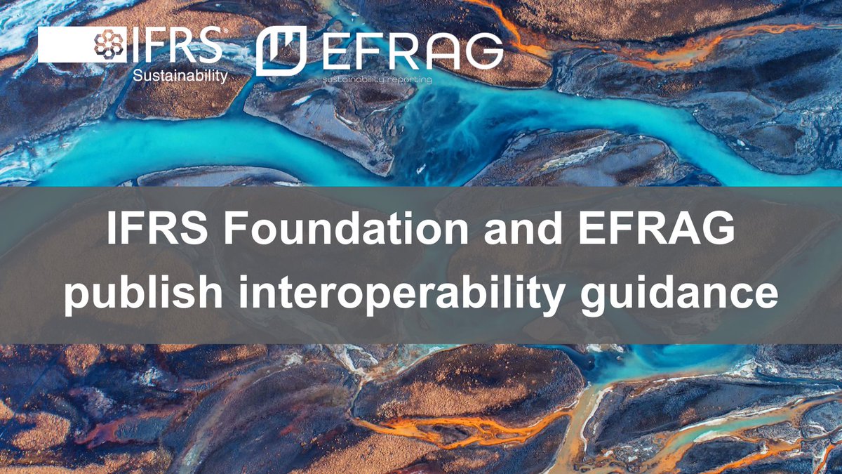 The IFRS Foundation and @EFRAG_Org have published guidance material that provides practical support that explains how companies can efficiently comply with both the ISSB Standards and ESRS. Find out more: ifrs.org/news-and-event…
#IFRSSustainability #EFRAG