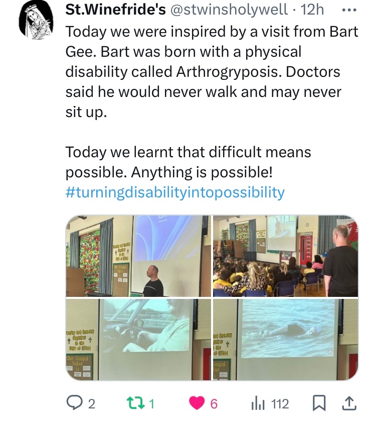 Last day of a great speaking trip to #schools in Northwest England and North Wales. Thank you everyone for having me:

<a href="/rhoshelygschool/">Rhos Helyg</a> <a href="/MynyddIsa/">Ysgol Mynydd Isa</a> <a href="/stwinsholywell/">St.Winefride's</a> <a href="/StrettonStMatts/">Stretton St Matthew’s</a> <a href="/gheysprimary/">Grappenhall Heys Community Primary School</a> <a href="/Ravenbankschool/">Ravenbank Primary</a> <a href="/ChristChurch1PE/">ChristChurchCEPrimary</a> <a href="/LadygroveDawley/">Ladygrove Primary</a> 

<a href="/LSM_Headteacher/">LSM Headteacher</a> this afternoon!