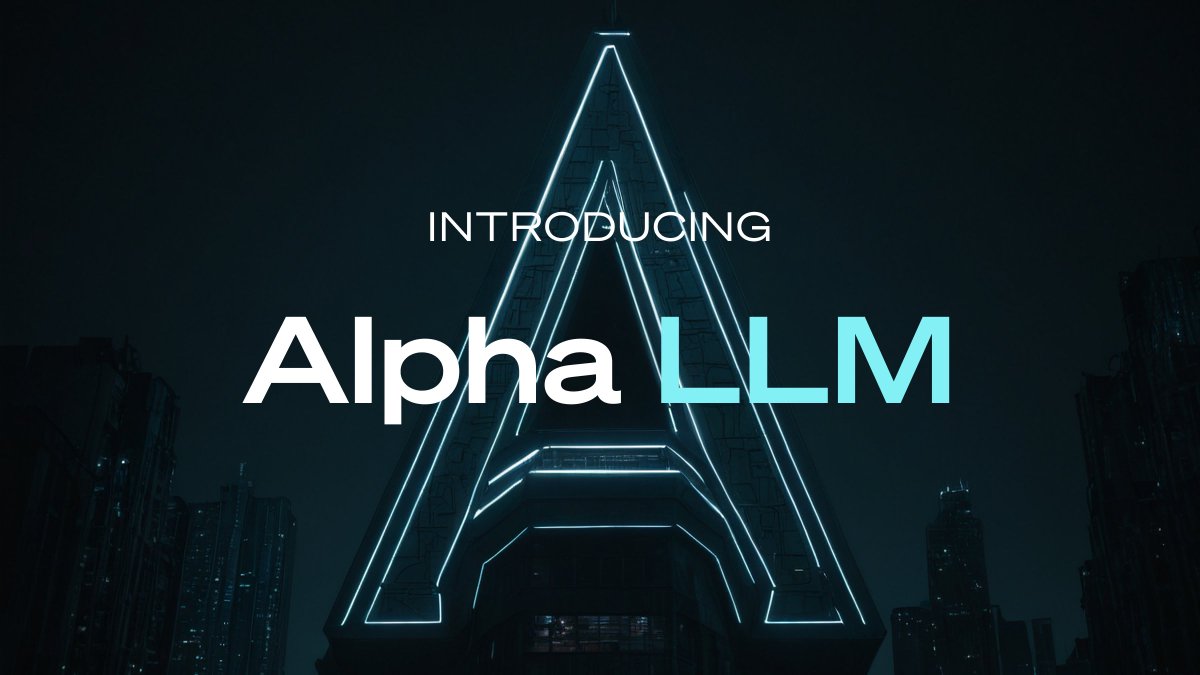 1/ Introducing Alpha LLM: a suite of three tailor-made, unbiased #AI models designed specifically for #Web3.

Meet Versa, Nexus, and Eclipse. Each model is crafted to meet distinct needs within the crypto ecosystem and all available via our new API.

Learn more 🧵⤵️