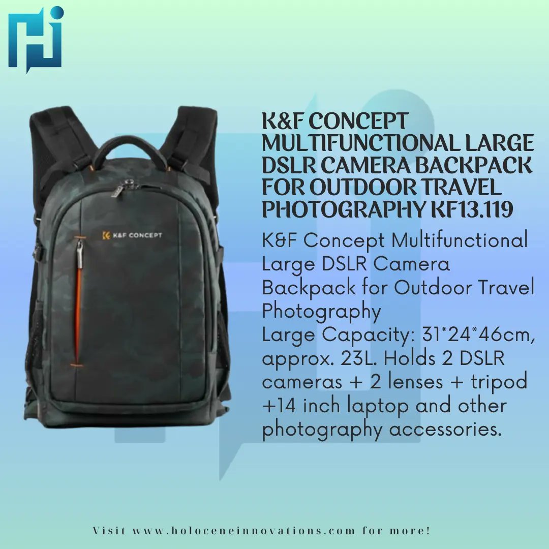 holoceneinnovat's tweet image. Check out the Multifunctional Large DSLR Camera Backpack for Outdoor Travel Photography KF13.119 K&amp;amp;F Concept. Click link in bio to visit our website!

Call +2348037591870 or +2349167019000 for enquiries 

#camerabackpack #outdoorphotography #travelphotography #dslr #holocene