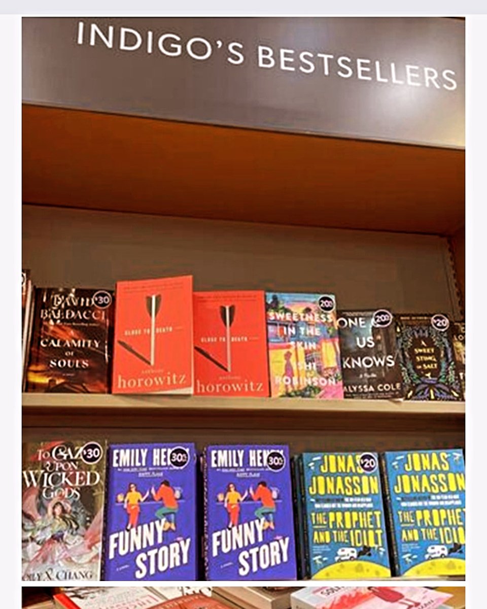 Not me on the bestseller wall at @indigo?! 🤯 This was my go-to bookstore when I lived in Tranna 🇨🇦 and now I am sitting on their shelf like nobody's business. Dream come true! @HarperCollinsCa