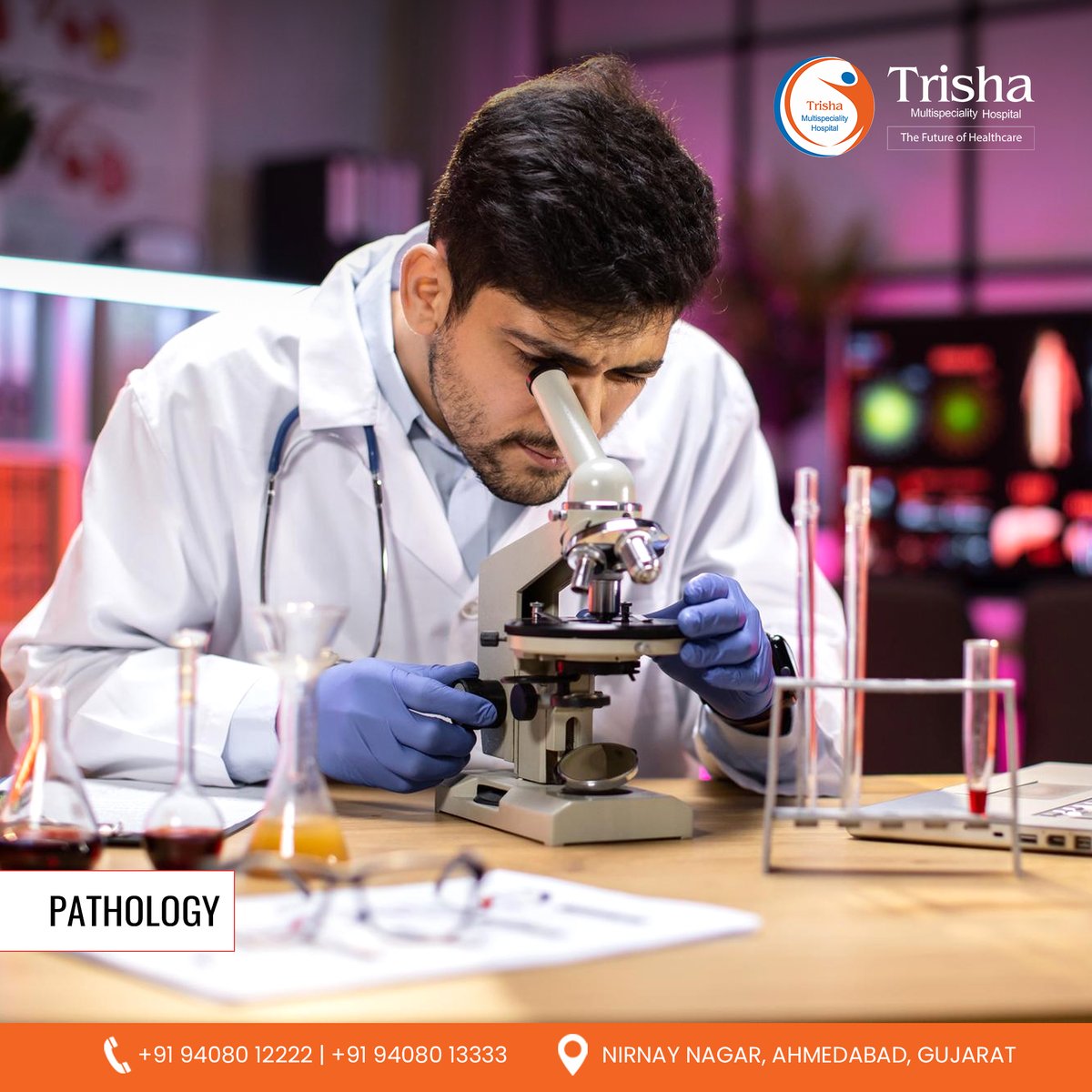 Unlocking the secrets within!

Explore the world of pathology with us at Trisha Multispeciality Hospital.
.
.
.

[Pathology, Hospital services, HealthCare]

#Pathology #Healthcare #MedicalServices #MedicalCare #HealthCheckup #HospitalServices  #TrishaHospital