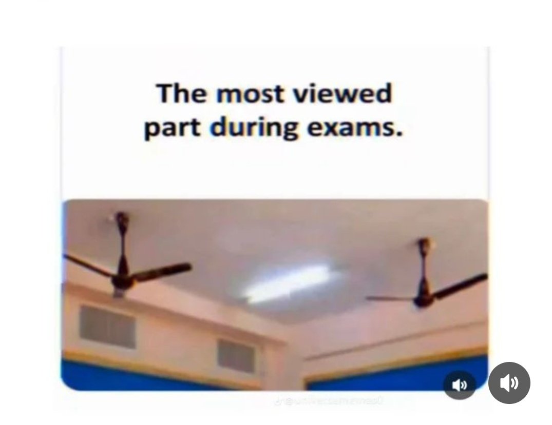 There is only the fan which we see during giving exams 😄😄
#memes #exams #boardexams #intermediate #memer #memesdaily #trending