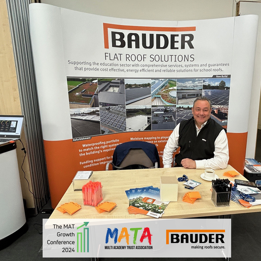 Bauder recently exhibited at @MatAssociation Growth Conference London. Proactive roof management is key in today's education environment to avoid classroom closures and interruptions to the curriculum. Work with Bauder to transition your school estates👉bit.ly/2MZRVhh