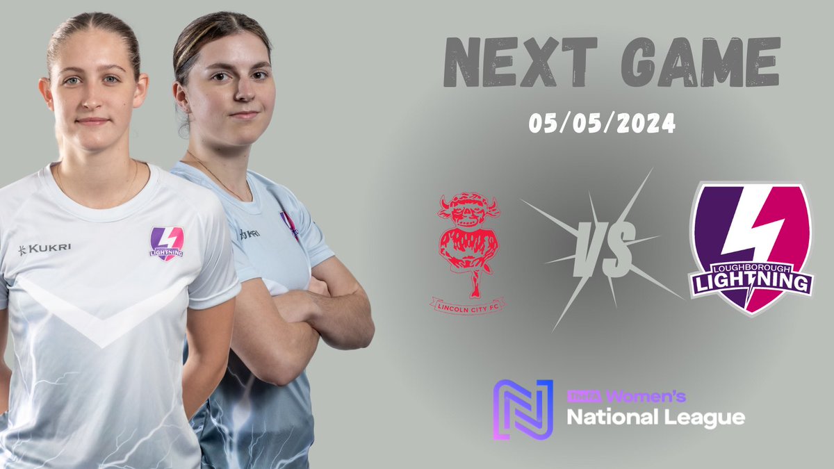 One last dance⚡️💜

🆚 Lincoln City Women
📆 Sunday 5th May
🏟️ Moorlands Sports Ground
🏆 FAWNL
⏰ 14:00

#lightningstrikes