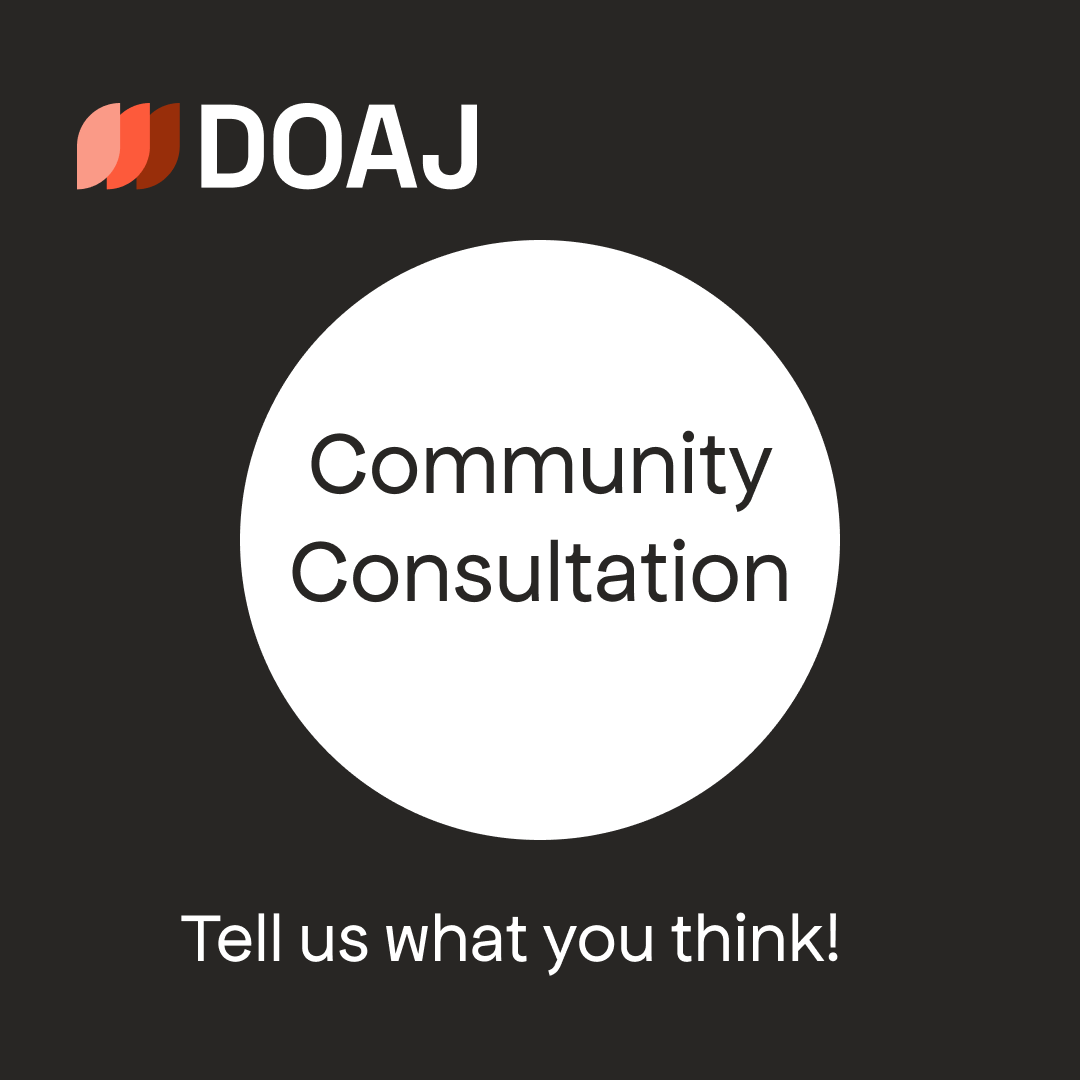 📣 !LAST CHANCE! 👀 Our community consultation closes on Monday 6th May. If you want to help influence DOAJ's metadata curation, we want to hear from you! surveymonkey.com/r/DOAJconsulta… PLEASE RT #openaccess #scholcomm #AcademicChatter