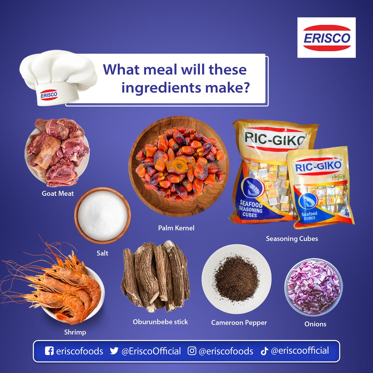 If you could make lunch for your favorite person with these ingredients, what will you be serving them? #Erisco #Eriscofoods