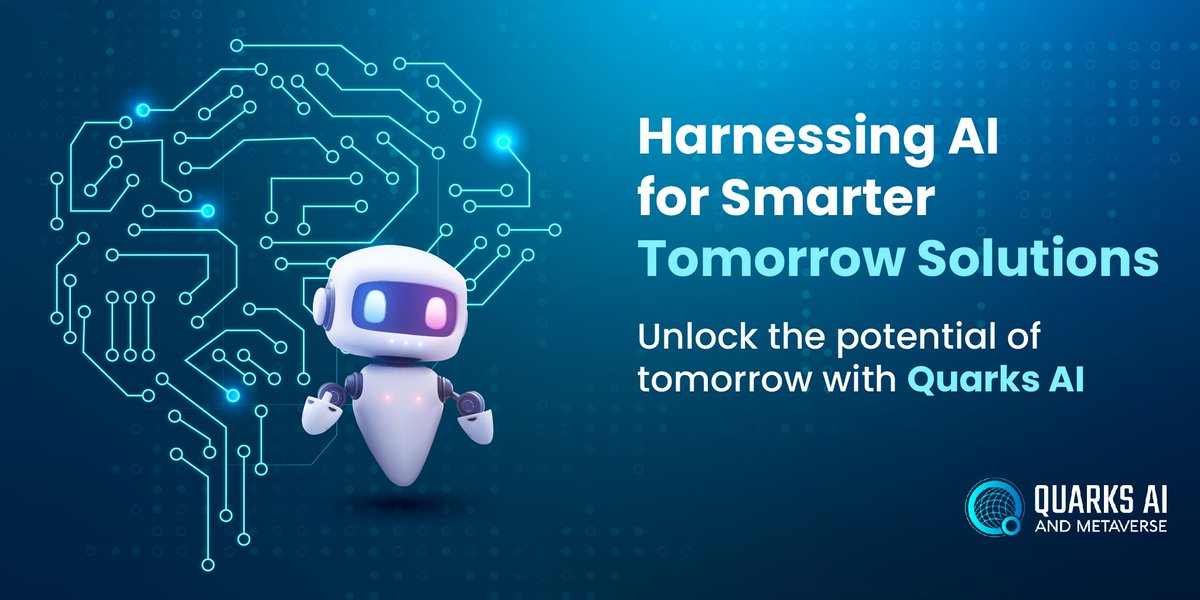 Unlock the potential of tomorrow with #QuarksAI! 

Dive into smarter solutions that anticipate needs and streamline operations. 

#AISolutions #SmartFuture #BTC #ETH #NFT #WEB3 #CRYPTO