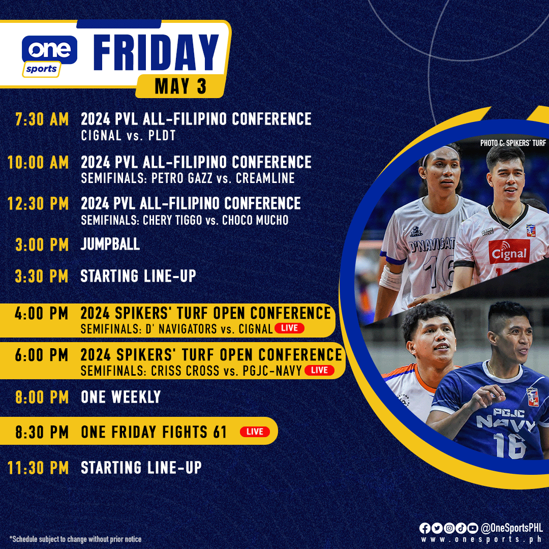 The stakes are getting higher in the semifinal berth of the #SpikersTurf, LIVE this Friday here on One Sports! #GameTayo