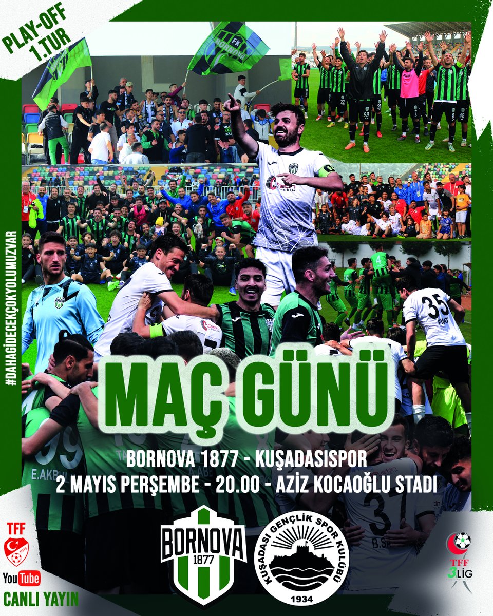 #MaçGünü

#Bornova1877vsKuşadasıspor

💚🖤