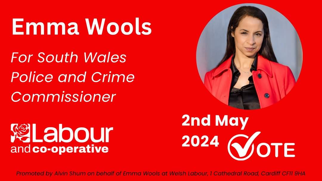 🗳 Today is polling day for the Police & Crime Commissioner election for South Wales 🗳 Don't forget you need ID to vote in this election - you have until 10pm to vote! 🌹Labour's candidate @Emma_Wools has visited Aberavon regularly to listen to constituents' concerns 🌹