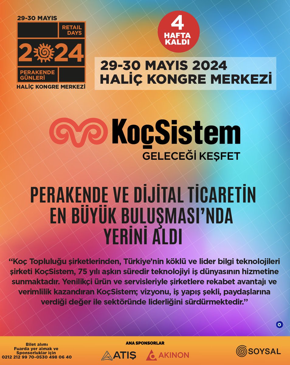 PG’YE 4 HAFTA - KoçSistem Yerini Aldı #perakendegünleri #soysal #burasıperakendegünleri #retaildays #PG24 @KocSistem