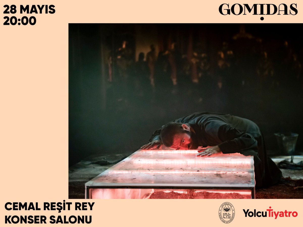 Gomidas, Avignon Tiyatro Festivali öncesinde sezonun son oyunuyla Cemal Reşit Rey Konser Salonu’nda🎼🎭 28 Mayıs Salı 20.00 Biletler biletix.com/etkinlik/3CR86… #LusavoriçKorosu #Tiyatro #Müzik @CRRConcertHall @ibb_kultur
