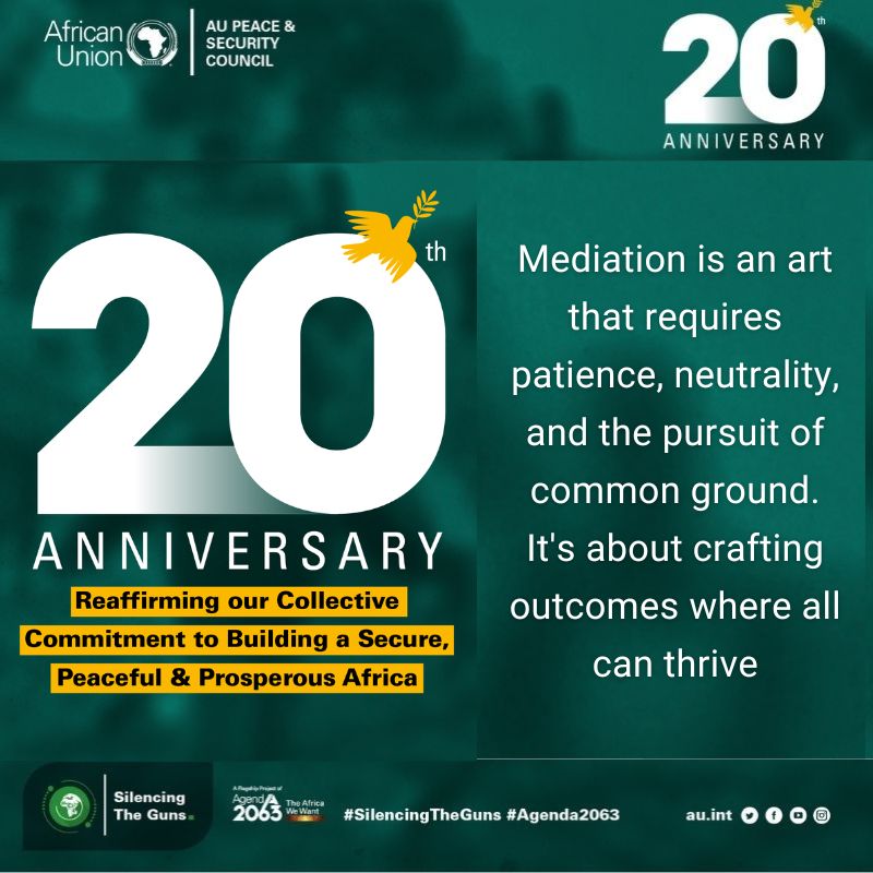 Marking the 20th Anniversary of the African Union Peace and Security Council #AUPSCat20 #ConversationsForPeace