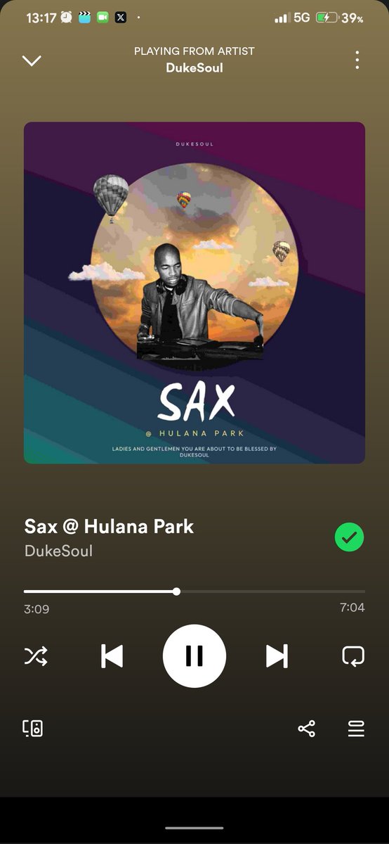 DumeSoul - Sax @ Hulana Park ⏯️🏠🎶🥹 #Tbt #housemusic