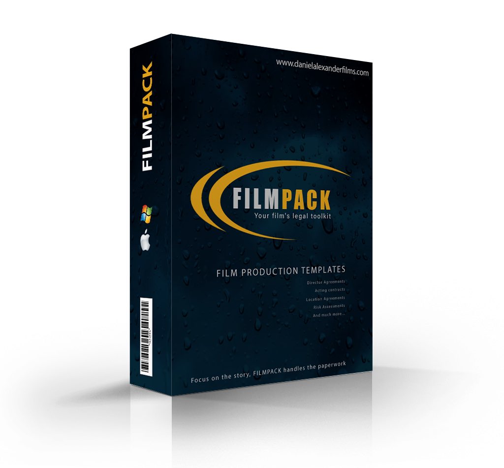 I created the FILMPACK, it’s completely free & I’m happy to see it’s being used all over the country. It’s a collection of film contracts, actor agreements, risk assessments, shot list templates & much more. You can download it now for free from danielalexanderfilms.com
