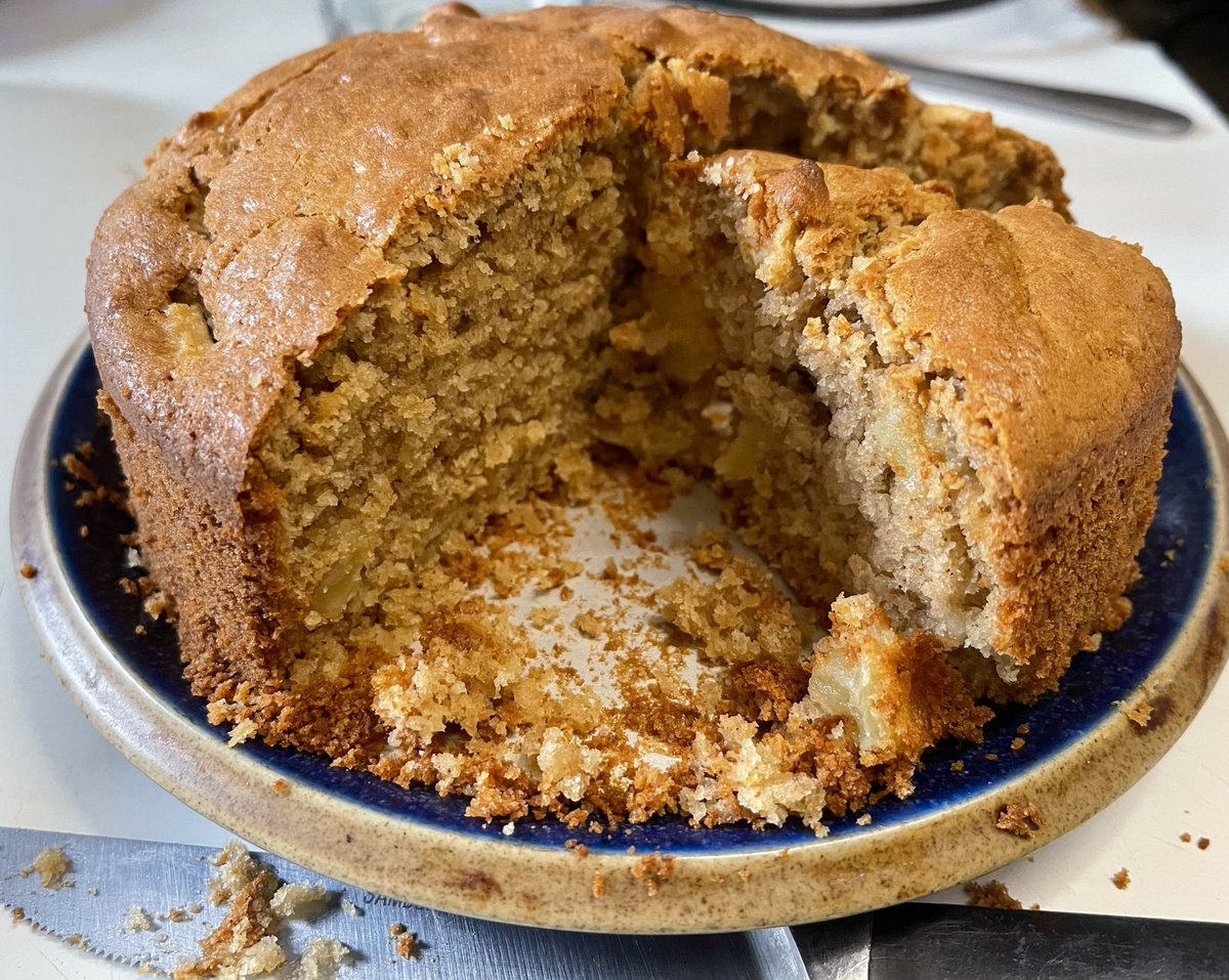 I’m sorry this is you going to sound like bragging, but I think I may have made my best cake ever! A melted butter, apple, lemon, ginger spice cake. Moist, fluffy melt in the mouth. Anyone peckish?