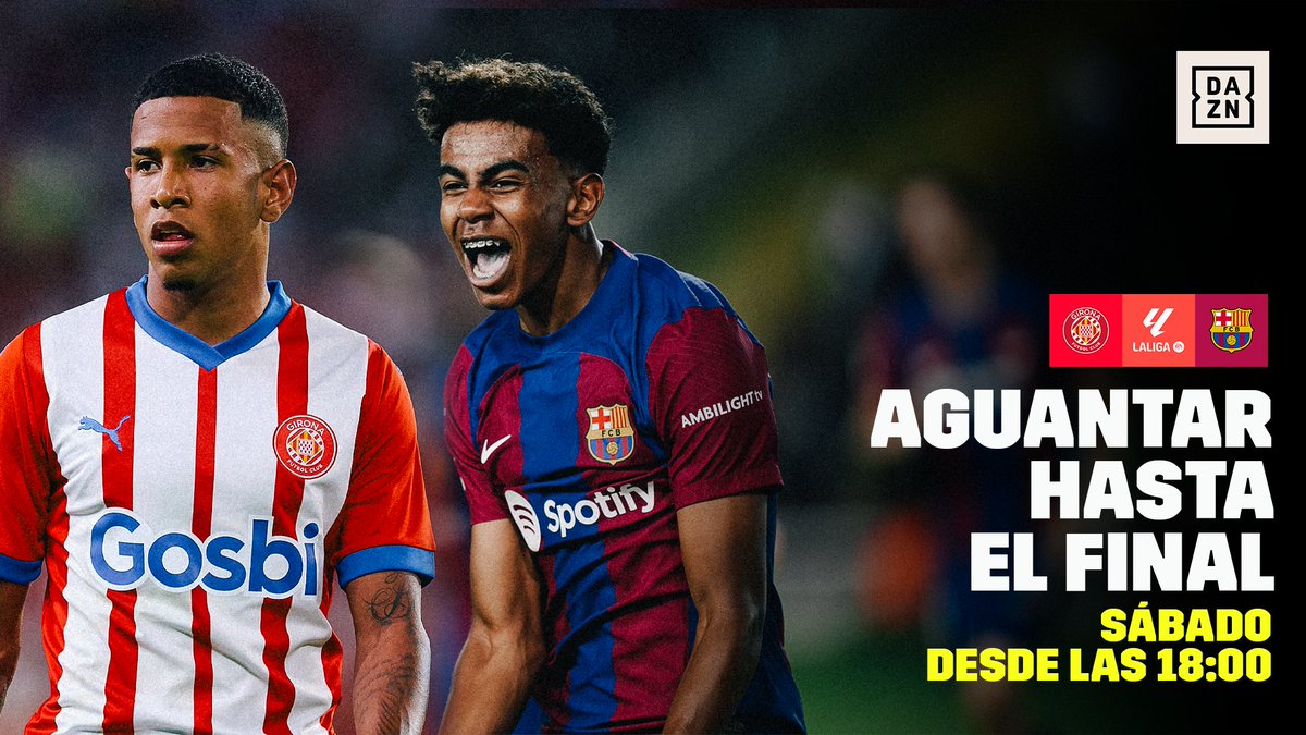 Jugar a su fútbol vale mucho. Terminar 2º, aún más @GironaFC 🆚 @FCBarcelona ⏰ Desde las 18:00h 🎙️ @Miguel_An_Roman, @albertoowono, Unzué, J.Soriano, @Sandradiazarcas, @RafaelEscrig y @_cristinabea 🖥️ Cómo ver: bit.ly/DAZNregistro #LALIGAenDAZN ⚽