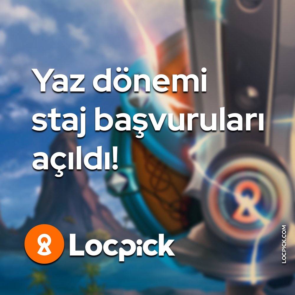 LocpickTR's tweet image. #Locpick'te yeni staj dönemi başlıyor! ☀️

CV'lerinizi ve başvuru yazılarınızı "Staj" konu başlığıyla jobs@locpick.com adresine bekliyoruz!