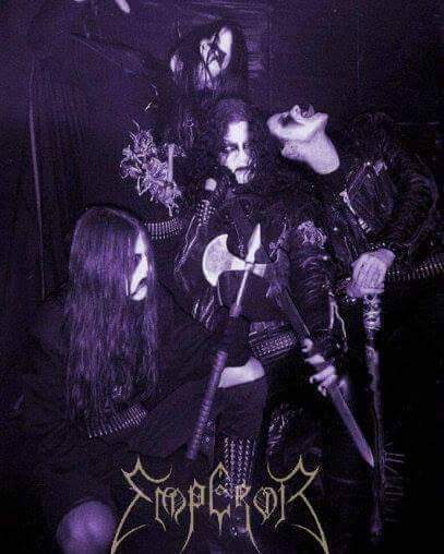 Emperor is a Norwegian symphonic black metal band founded in 1991 by vocalist and guitarist Vegard Sverre 'Ihsahn' Tveitan, guitarist Tomas 'Samoth' Haugen and bassist Håvard 'Mortiis' Ellefsen in Notodden, Telemark. Along with Mayhem, Burzum and Darkthrone.