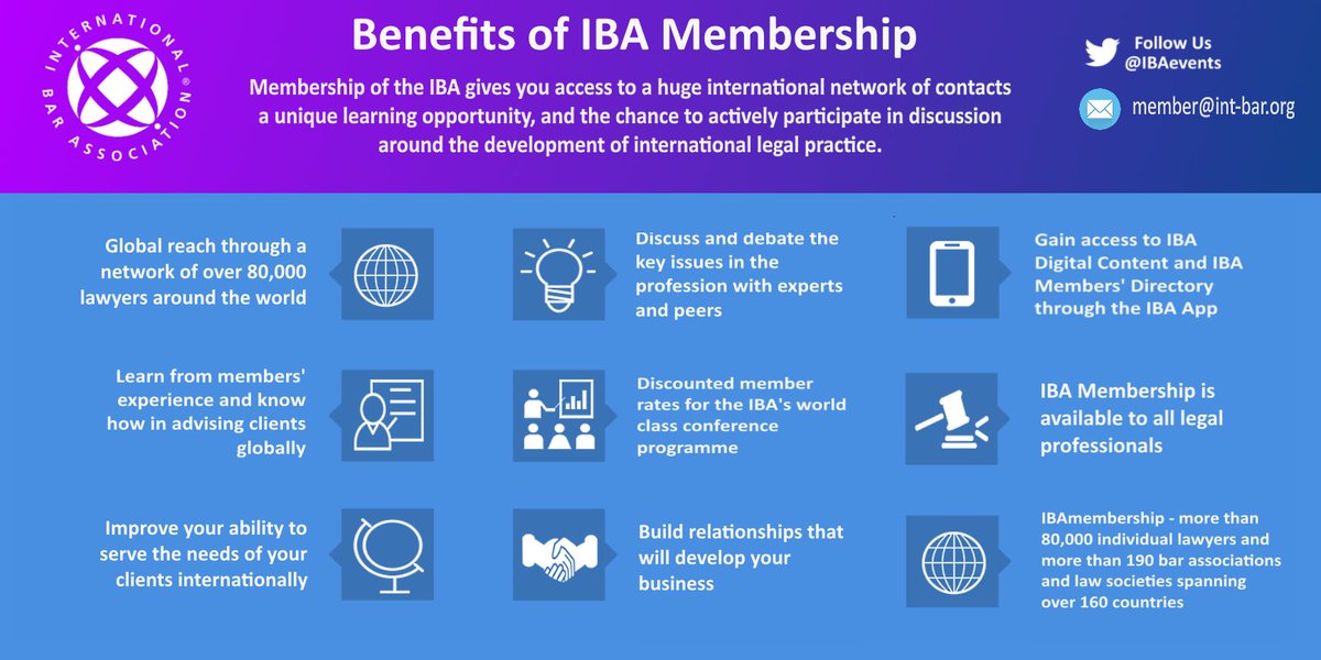 Outstanding Reasons Why Lawyers Worldwide Recommend IBA Membership! 🌐 Join the IBA family now! ➡ bit.ly/IBAMembership24 #Law #Attorney