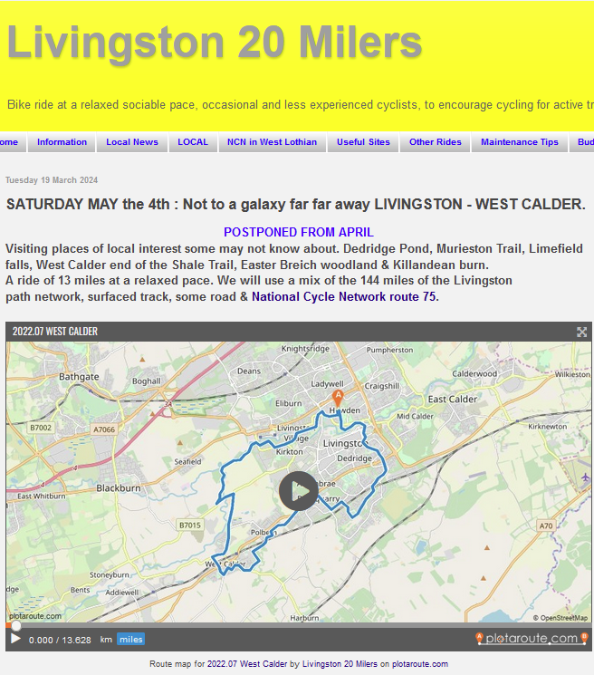 🤔So, you've never heard of #DedridgePond! 🙋‍♀️Now's your chance! .. Sat 4 May 🚲with #Livingston 20milers (this ride is 13) DETAILS-->livi20milers.blogspot.com/2022/06/saturd… Please register -->livi20milers.blogspot.com/p/contact-us.h… @kittysull1 @WestCalderHigh @andrew_mcguire2 @WLBikeLibrary @DrMoiraS