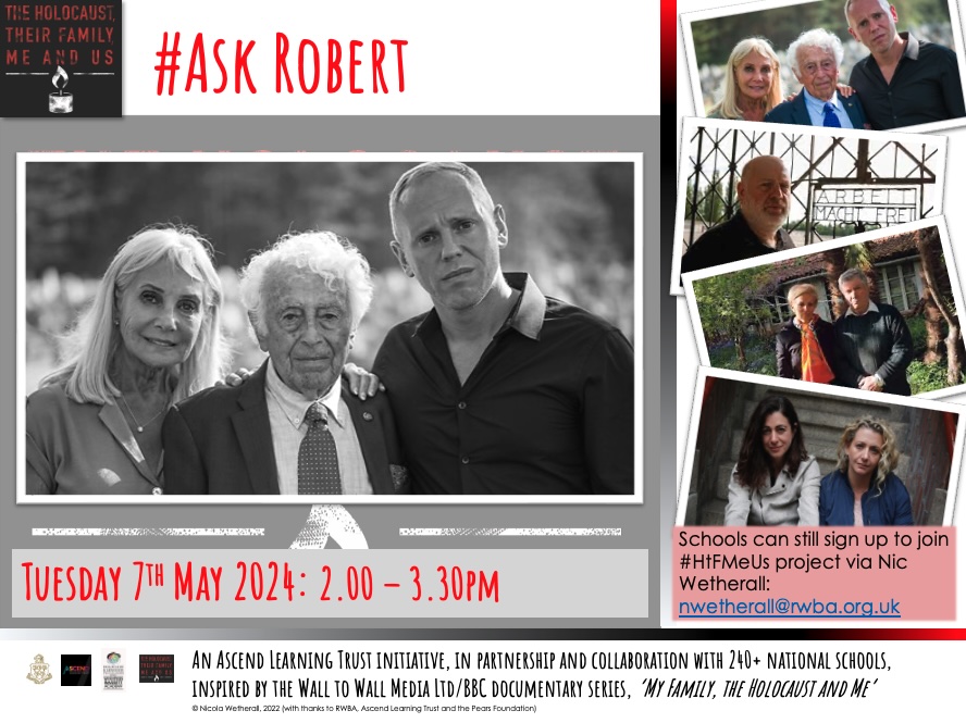 Following #AngelaandRobertsJourney as part of #HtFMeUs? Submit your Qs ahead of May 7, 2pm #AskRobert session. This is a chance for students to ask Qs, gain new insights & enrich their project. Submit Qs & check Zoom link via Basecamp. RT @westminsteraca @re_runner