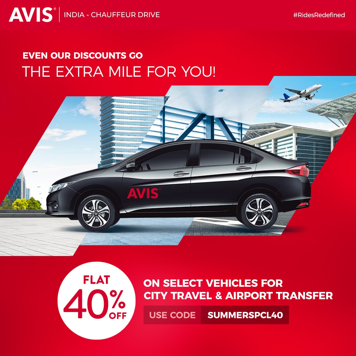 One more reason to experience riding in style. Get a Flat 40% discount on select vehicles for City Travel and Airport Transfer.

Book your ride: bit.ly/3UnjDn0

#RidesRedefined #AvisIndia #Avis #Luxury #CarRental #AvisChauffeurDrive #ChauffeurDrive #Comfort #ExtraMile