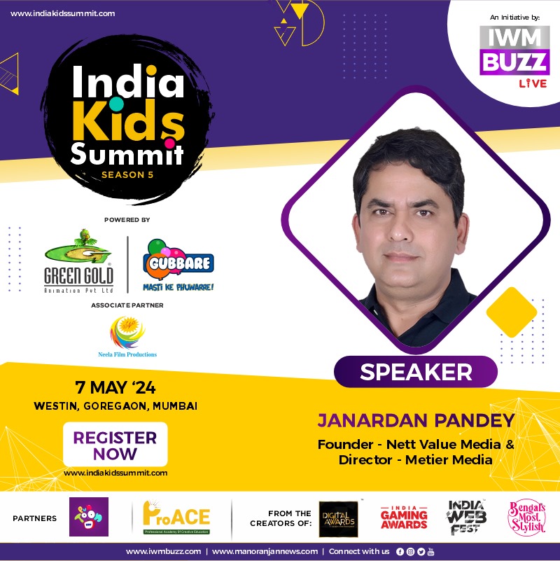 IWMBuzz (@iwmbuzz) on Twitter photo Welcoming Janardan Pandey <a href="/jayjanardan/">Janardan Pandey</a> As Esteemed Speaker At India Kids Summit Season 5
7 May, 2024, Westin, Goregaon, Mumbai
Register Now at: indiakidssummit.com
Powered by: <a href="/greengoldtv/">Green Gold Animation</a> <a href="/GubbareTV/">Gubbare TV</a> <a href="/in10_media/">IN10 Media Network</a>
Associate Partner: #NeelaFilmProductions
Partners: Welcoming Janardan Pandey <a href="/jayjanardan/">Janardan Pandey</a> As Esteemed Speaker At India Kids Summit Season 5
7 May, 2024, Westin, Goregaon, Mumbai
Register Now at: indiakidssummit.com
Powered by: <a href="/greengoldtv/">Green Gold Animation</a> <a href="/GubbareTV/">Gubbare TV</a> <a href="/in10_media/">IN10 Media Network</a>
Associate Partner: #NeelaFilmProductions
Partners: