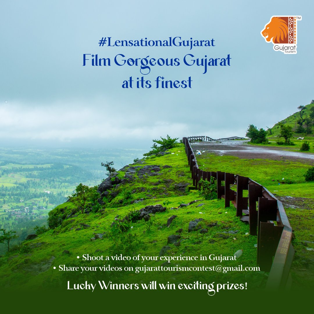 Calling all vacationers! Whether it's the vibrant festivals, stunning landscapes, or cultural richness, we want to see your best vacation videos. Don't miss out on this opportunity to celebrate the spirit of Gujarat through your videography. Instructions: -Shoot a video