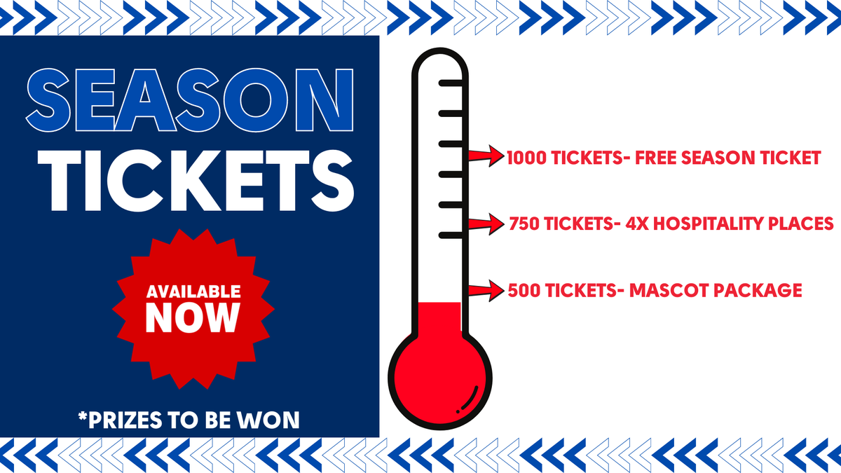 𝗦𝗲𝗮𝘀𝗼𝗻 𝗧𝗶𝗰𝗸𝗲𝘁𝘀 🎟️ Season ticket sales are going great and as a thank you for your great support, we've got a couple of prizes up for grabs 💪 🎟️ 👉 tinyurl.com/43nwp2ep #WeAreBarrow