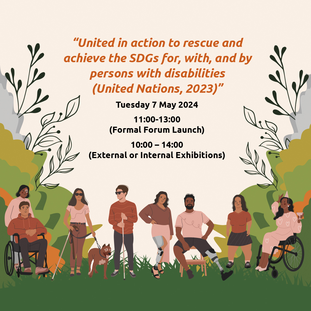 INVITATION - Disability Forum The @go2uj invites you to the official launch of the UJ Disability Forum. 7 May Register here: forms.office.com/pages/response…
