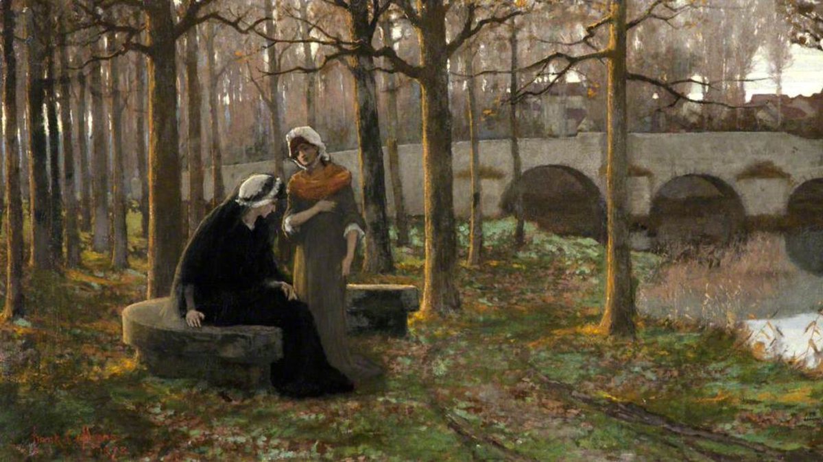 Join us on Sunday 5th May for Slow Art Sunday at the Ulster Museum. Explore our collections and discover the joy of looking at and loving art. #SlowArtSunday takes place at 14:00, no booking needed. Featured artwork: Frank O'Meara, Autumnal Sorrows (1878) National Museums NI.