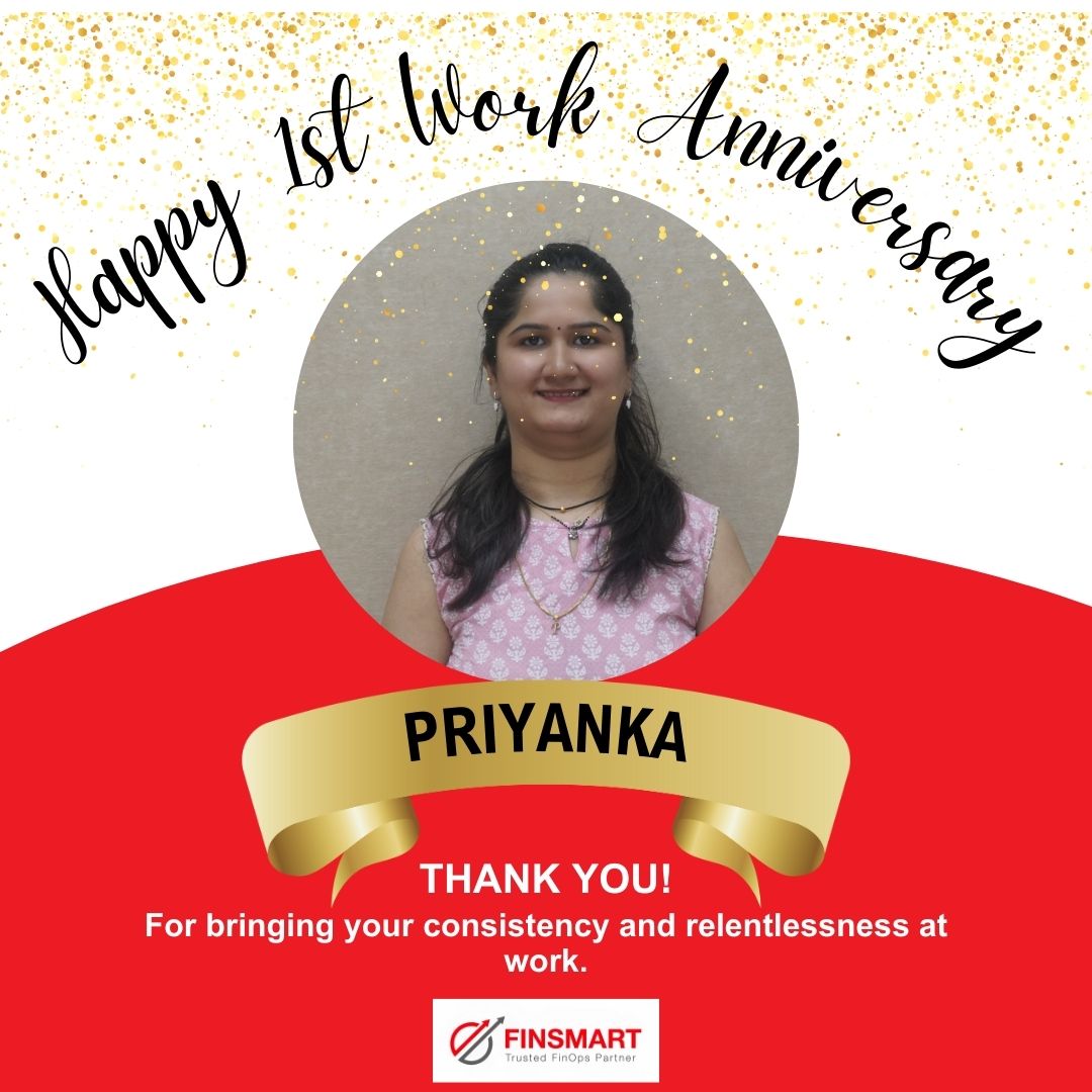 Congratulations to Priyanka Limaye on her first work anniversary with us. We express immense gratitude for the hard work, dedication, and energy you bring to the team. 

Wishing you many more years of success. 

#workanniversary #oneyear #employeeappreciation #growthjourney