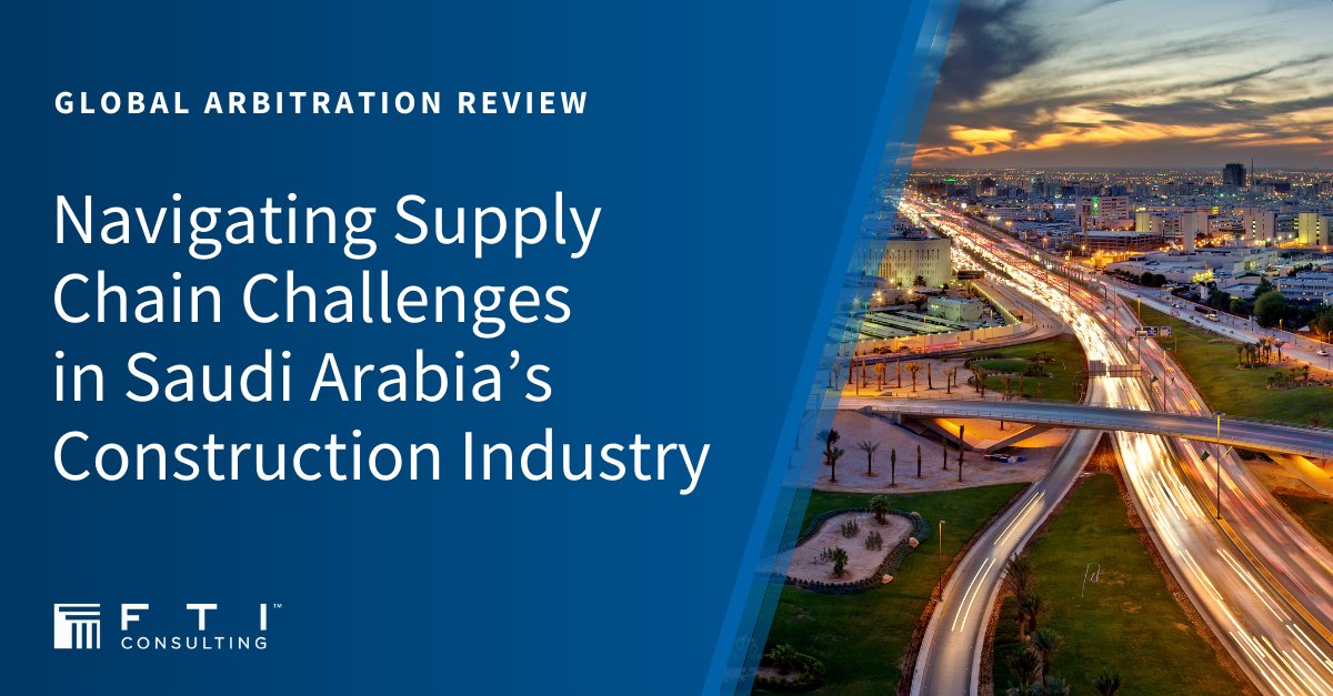 #Construction investment is booming in Saudi Arabia, but the country isn't immune to global #supplychain and #logistics challenges. Our experts examine the challenges and how to overcome them via @GARalerts: bit.ly/4bh97EE