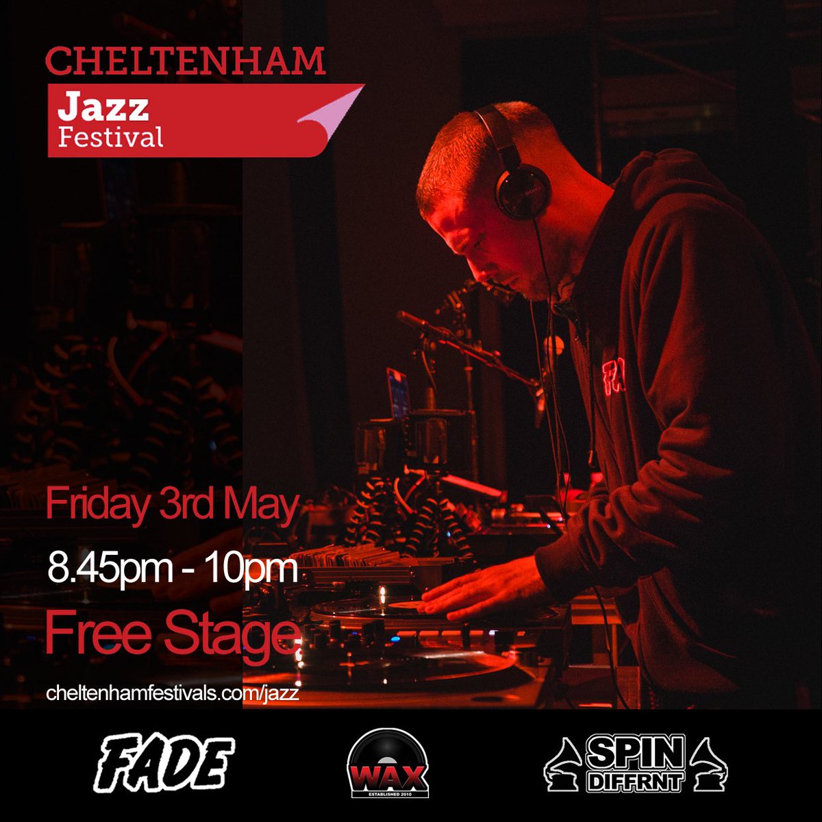 DJ FADE (@deejayfade) on Twitter photo Friday evening I’m closing the Free Stage <a href="/CheltJazzFest/">CheltJazzFest</a> @CheltFestivals! #CheltJazzFest #WAXDJs #Vinyl #DJs Friday evening I’m closing the Free Stage <a href="/CheltJazzFest/">CheltJazzFest</a> @CheltFestivals! #CheltJazzFest #WAXDJs #Vinyl #DJs
