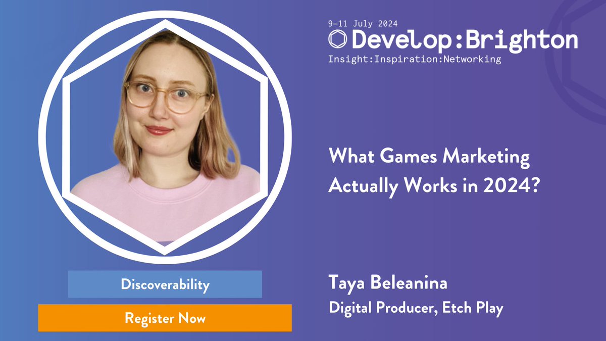 Taya Beleanina (@tayadigital) will be joined by Izzy Jagan (@izzydrag0n), Melissa Chaplin (@melissarchaplin) and Hannah Flynn (@itshannahflynn) in July. Together, they'll be discussing the state of play for discoverability and other marketing matters. #DevelopConf