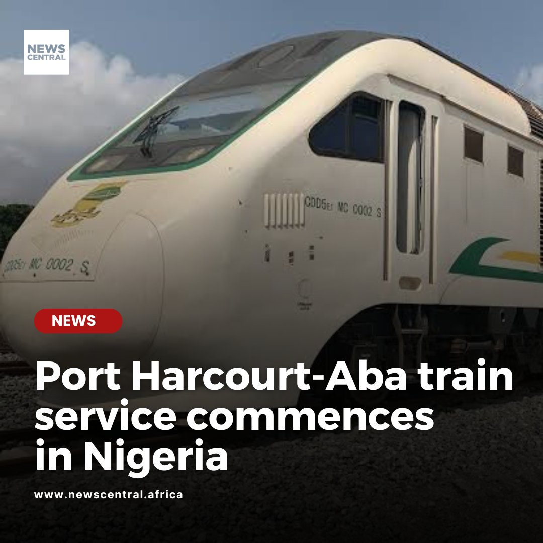 The government has launched the Port Harcourt-Aba rail service. Minister of Transportation, Saidu Alkali has assured completion of the Eastern Standard Gauge from Port Harcourt to Maiduguri. Read more: newscentral.africa/nigeria-port-h…